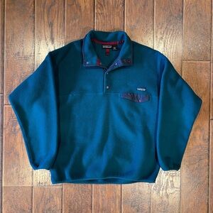 Vintage 90s Patagonia Deep Pile Snap Fleece